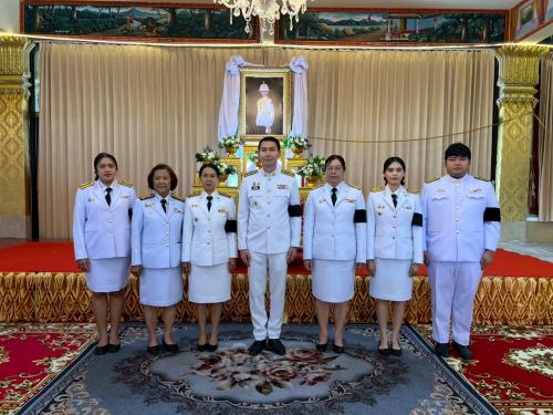 สพอ.บ้านบึง จ.ชลบุรี ร่วมงานพิธีบำเพ็ญกุศล ในวาระครบ 7 วัน (สัตตมวาร) แห่งการสิ้นพระชนม์ ถวายเป็นพระกุศลแด่สมเด็จพระเจ้าลูกเธอ เจ้าฟ้าพัชรกิติยาภา นเรนทิราเทพยวดี กรมหลวงราชสาริณีสิริพัชร มหาวัชรราชธิดา