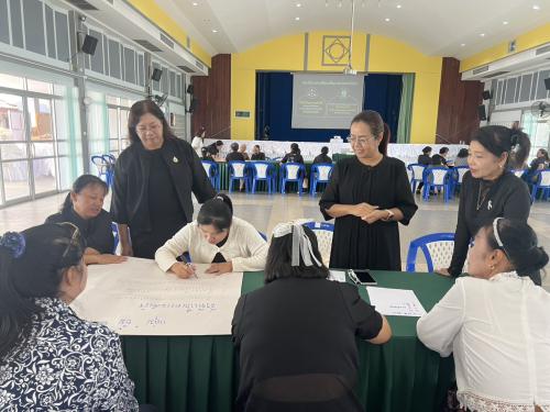 พช.สพอ.บ้านบึง จ.ชลบุรี ประชุมคณะทำงานขับเคลื่อนกองทุนพัฒนาบทบาทสตรีตำบล/เทศบาล