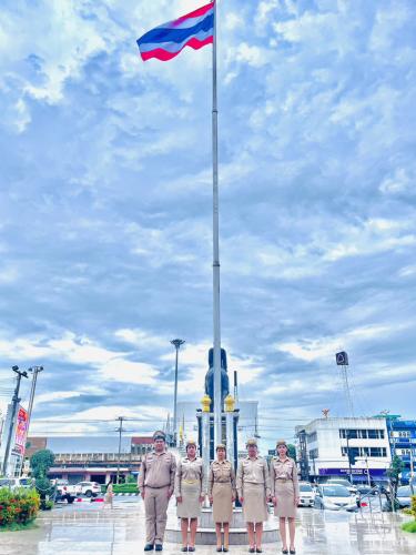 สพอ.บ้านบึง จ.ชลบุรี ร่วมกิจกรรมเนื่องในวันพระราชทานธงชาติไทย (Thai National Flag Day) 28 กันยายน ประจำปี 2569